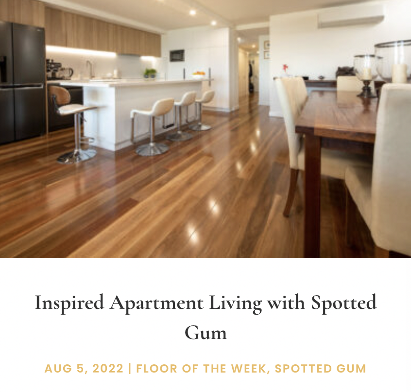 Spotted Gum timber floor
