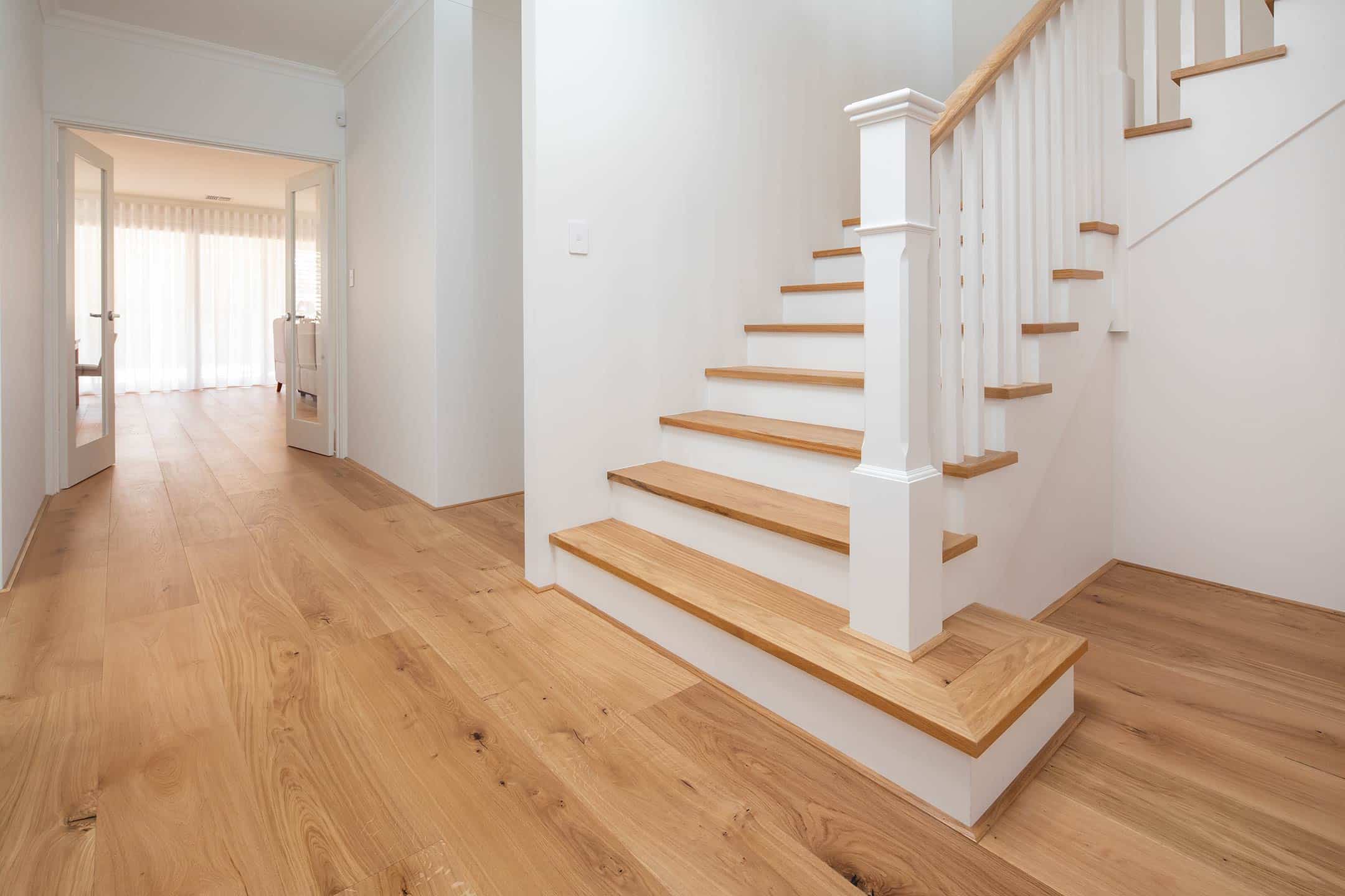 French Oak Natural Staircase