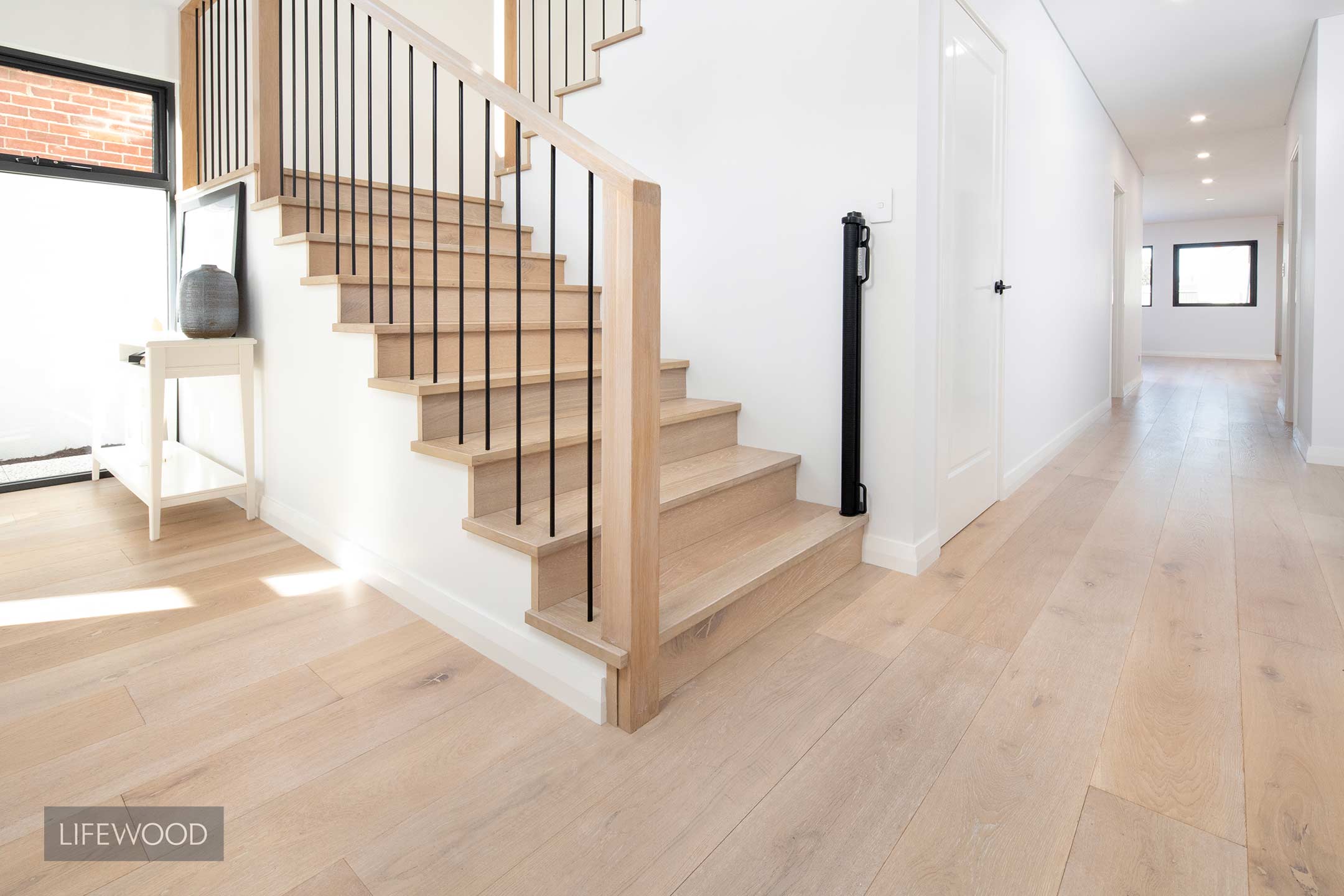 French Oak Limed Wash Staircase 02
