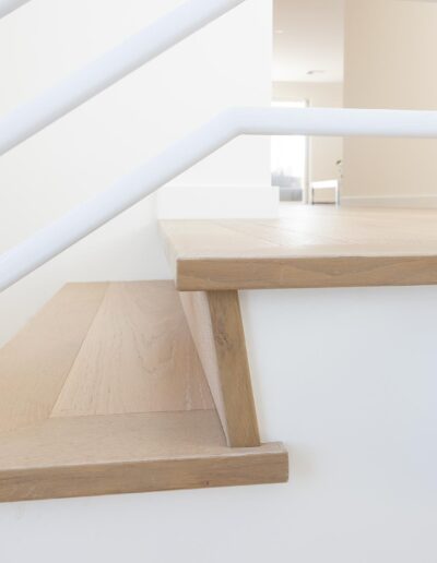 French Oak Limed Wash Staircase detail