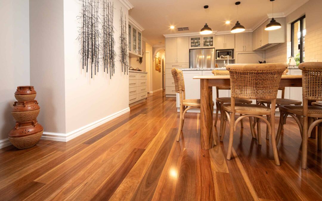 Warm up your home with Spotted Gum timber flooring