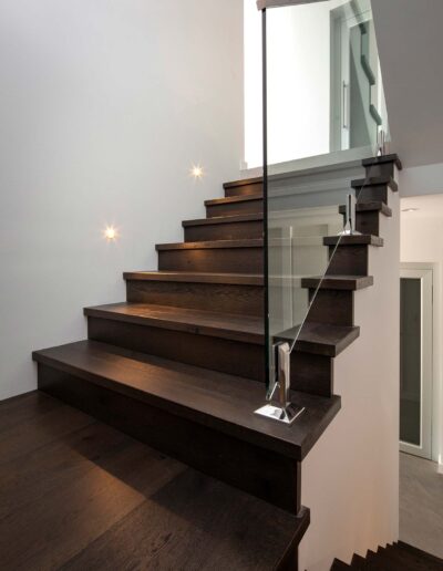 French Oak Black Forest Staircase