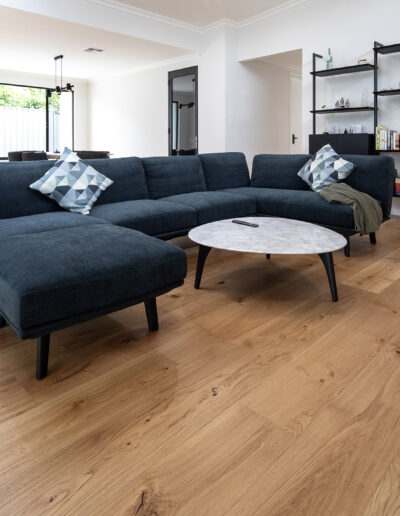 French Oak Natural 240mm wide living room