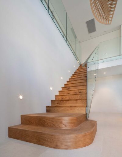 French Oak Smoked Staircase