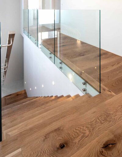 French Oak Smoked Staircase