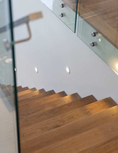 French Oak Smoked Staircase detail