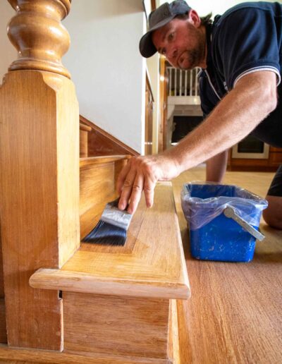 Recoating sanded flooring