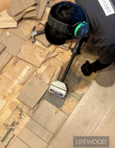 Selective floor board removal