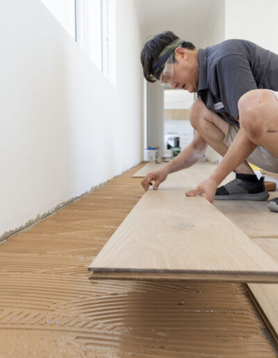 Timber floor installation